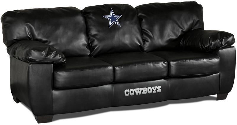 dallas cowboys leather sofa