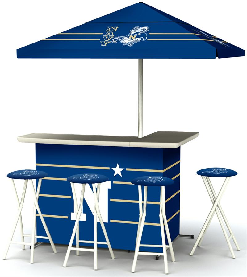 Navy Midshipmen Deluxe Portable Tailgate Bar Set