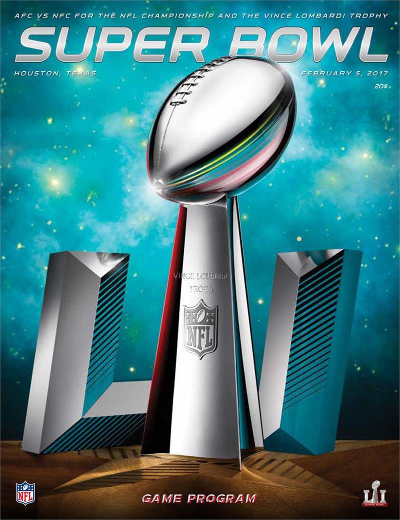 Official Super Bowl Li Program Stadiumholographic Version 5945