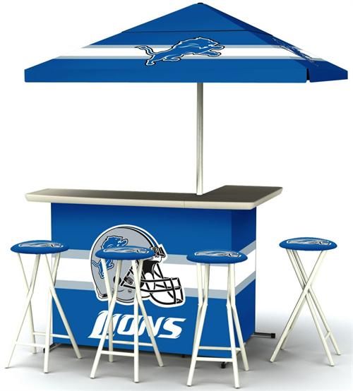 Detroit Lions Deluxe Portable Tailgate Bar Set