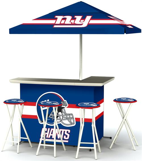 New York Giants Deluxe Portable Tailgate Bar Set